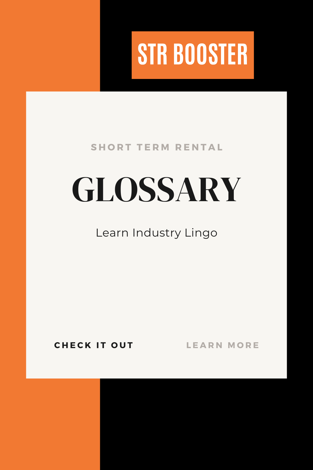 Short Term Rental Glossary of Terms