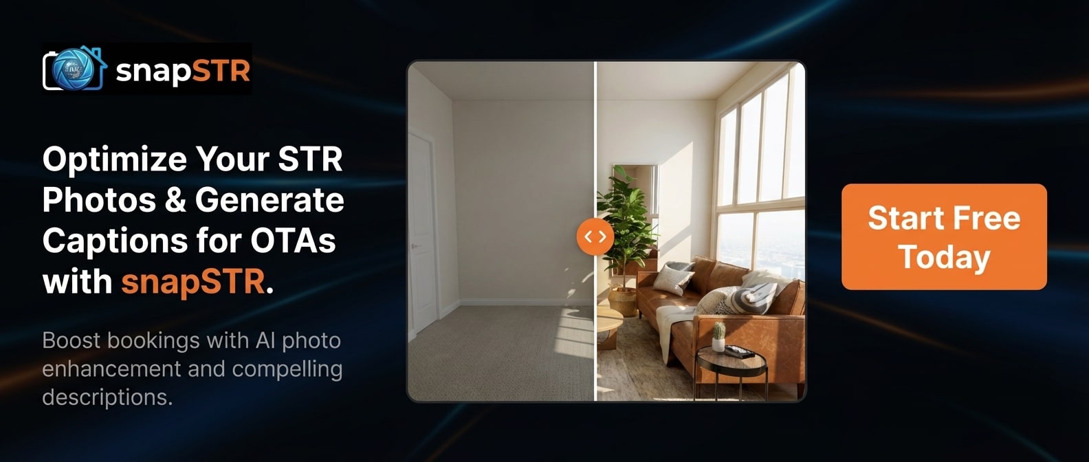 ad for snapSTR OTA image editor and image caption creator